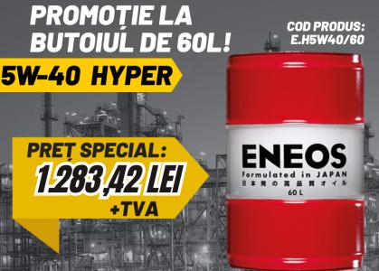 ENEOS 5W-40 Hyper–Butoi 60L la Preț Special!