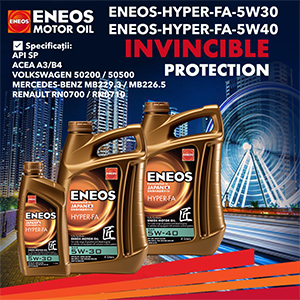 Noutăți în stoc: ENEOS Hyper FA 5W-30 și 5W-40
